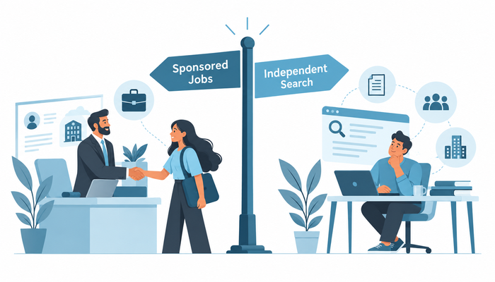 Sponsored Jobs vs Independent Job Search