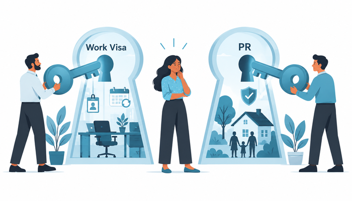 Work Visa vs Permanent Residency Pathways