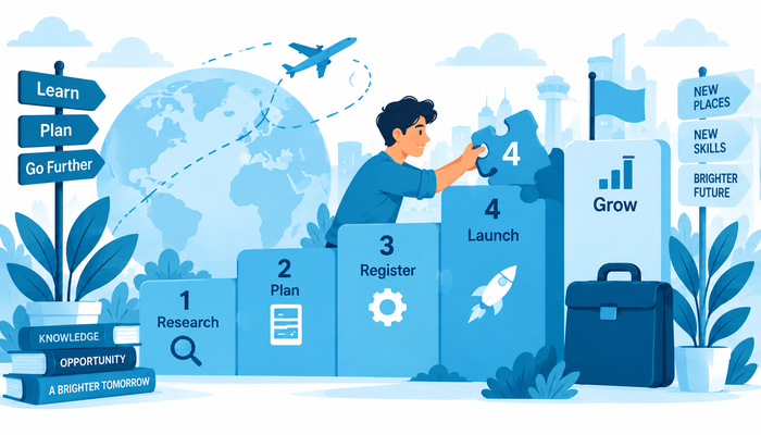 Starting a Business Abroad Step by Step