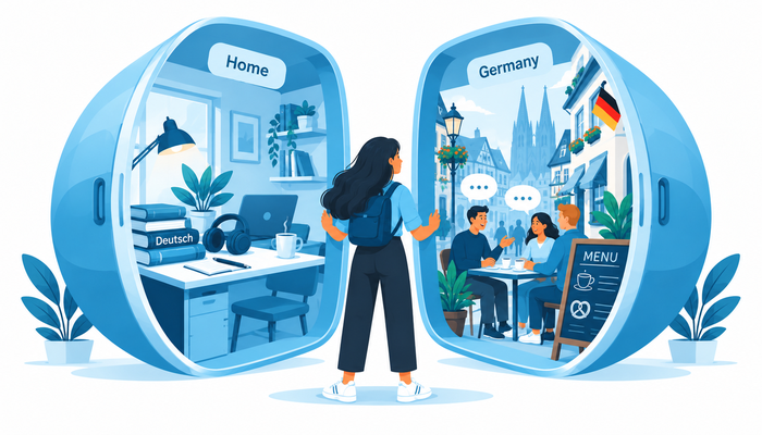 Learning German in Your Home Country vs Germany